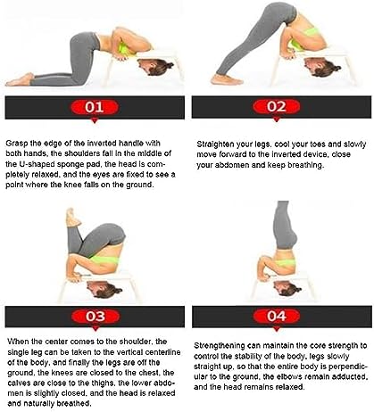 GKPLY Yoga Headstand Bench - Multifunctional Stand Yoga Chair for Family, Gym, Home - Relieve Fatigue and Build Up Body - Maximum Load 200KG - Image 4