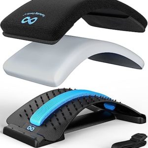 Everlasting Comfort ® Back Stretcher for Lower Back Pain Relief - Get Spine Decompression & Back Decompression with This Adjustable Back Stretching Device - The Ultimate Back Pain Relief Products