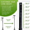 CaneCraft Folding Flex-Tip Cane for Women and Men with Gel Handle - Lightweight Travel Walking Stick - Collapsible, Height Adjustable, Self Standing, 360 Pivoting Quad Base for Seniors and Adults - Image 4