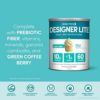 Designer Wellness, Designer Lite, Low Calorie Natural Protein, Prebiotic Fiber, Key Vitamins & Minerals, Vanilla Cupcake, 9.03 Ounces - Image 3