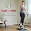 Sunny Health & Fitness Mini Stepper Stair Stepper Exercise Equipment with Resistance Bands - Image 2