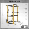 MAJOR LUTIE Power Rack, 2023 New PLM05 1200lbs Power Cage, Multi-Function Squat Rack with Pulley System for Home Gym - Image 2
