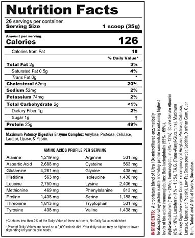 Metabolic Nutrition | Protizyme | 100% Whey Protein Powder | High Protein, Low Carb, Low Fat with Digestive Enzymes, 24 Essential Vitamins and Minerals | Chocolate Cake, 2 Pound - Image 2