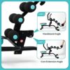 Multifunctional Workout Chair with Foam Roller for Core & Abdominal Strength Training,Back Relax Back Stretching 360° Rotating Seat - Image 2