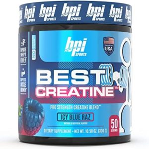 BPI Sports Best Creatine - Includes 6 Advanced Forms of Creatine - Supports Muscle Building and Post-Workout Recovery - Icy Blue Raz, 50 Servings