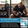 Renew Actives Creatine Monohydrate Powder, Ultimate Post or Pre Workout Powder for Muscle Growth, Mass Gainer, and Increased Strength, 100% Pure Creatine Powder 5g per Serving/ 60 Serving - Image 2