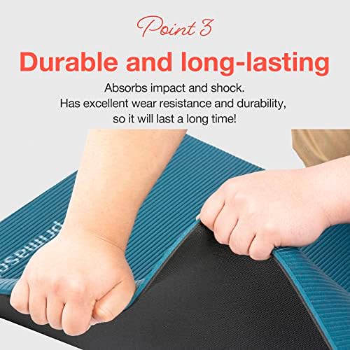PRIMASOLE Yoga Mat Eco-Friendly Material 1/2" Non-Slip Yoga Pilates Fitness at Home & Gym Twin Color - Image 4