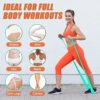 Potok Resistance Bands Set, 3 Pack Exercise Bands with Different Strengths,Elastic Bands for Upper & Lower Body & Core Exercise, Physical Therapy, Pilates, Rehab - Image 4