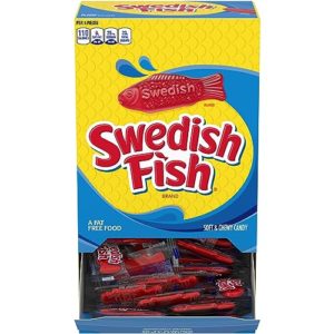 SWEDISH FISH Individually Wrapped Soft & Chewy Candy, 3.12 pounds 240 Count Box