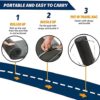 CYMULA Memory Foam Camping Mattress Pad Sleeping Mat Portable Roll Up Mattress for Adults Camping Bed Pads for Sleeping, Guest Bed for Sleepover Car Bed with Travel Bag - Image 3