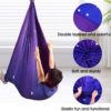 Sensory Swing for Kids Indoor & Outdoor Double Layer Therapy Cuddle Swing Hammock Chair with 360° Swivel Hanger Kit Adjustable Swing for Child and Adult with Aspergers Autism ADHD (Purple) - Image 2