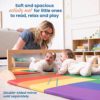 ECR4Kids SoftZone Turning Tiles Activity Mat, Folding Playmat, Assorted - Image 3