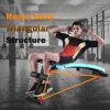 GYMAX Adjustable Sit up Bench, Folding Abdominal Training Slant Bench with Reserve Crunch Handle, Curved Decline Ab Bench for Home/Gym - Image 9