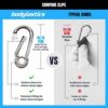 Bodylastics Resistance Band Set - Resistance Bands with Handles, Ankle Straps, Door Anchor, Carry Bag - Heavy-Duty Stretch Exercise Bands -Patented Clips and Snap Reduction Tech -Fitness Workout Bands - Image 5