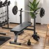 Sandinrayli Adjustable Weight Bench, Folding Bench Press w/Barbell Rack, Full Body Workout Exercise Multi-Function Strength Training for Home Gym - Image 5