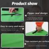 Gymnastics Mat 48x24 Inch Incline Mat Tumbling Mat Folding Gymnastic Tumbling Mat Indoor/Outdoor Exercise Mat Home Gym Yoga Mat with Handle - Image 4