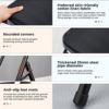 Transform Your Yoga Practice with HYQW Pune Yoga Chair - Black Wrap on Black, Levels - Image 5