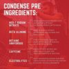 Purus Labs Condense Endurance & Pump Enhancing Pre Workout Powder | Nitric Oxide Booster | Clean Energy | Beta Alanine | 40 Servings (Sangria Lemonade) - Image 6
