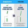 Bodylastics Resistance Band Set - Resistance Bands with Handles, Ankle Straps, Door Anchor, Carry Bag - Heavy-Duty Stretch Exercise Bands -Patented Clips and Snap Reduction Tech -Fitness Workout Bands - Image 2
