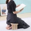 MALTAY Foldable Meditation Bench, Ergonomic Wooden Comfortable Kneeling Stool, Improves Posture Prayer Kneeler Stool for Tea Ceremony, Yoga, Praying - Image 6