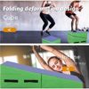Gymnastics Mat 48x24 Inch Incline Mat Tumbling Mat Folding Gymnastic Tumbling Mat Indoor/Outdoor Exercise Mat Home Gym Yoga Mat with Handle - Image 3