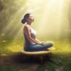 ZCBYBT Non Slip Meditation Mat Folding Bench with 18 Hz Rhythm Hypnosis Meditation Kneeling Stool, for Women Men Prayer Yoga - Image 6