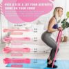 Pull Up Resistance Bands for Women, Thicken Pink Pull Up Assistance Exercise Bands with Training Poster, Resistance Bands for Working Out, Stretching, Powerlifting and Physical Therapy(Home Gym) - Image 4