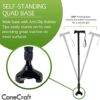 CaneCraft Folding Flex-Tip Cane for Women and Men with Gel Handle - Lightweight Travel Walking Stick - Collapsible, Height Adjustable, Self Standing, 360 Pivoting Quad Base for Seniors and Adults - Image 6