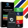 Pacific Craze Pro Resistance Bands for Working Out Women Workout Exercise Bands for Men Body Stretching Home Gym Training, Physical Therapy, Set of 5 Durable Strength Bands - Image 3