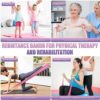 Resistance Bands for Physical Therapy Women, Extended 5.9Ft Exercise Stretch Bands for Yoga, Pilates, Rehab, Fitness and Strength Training, Elastic Workout Bands with Training Poster - Image 3