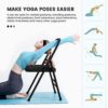Transform Your Yoga Practice with HYQW Pune Yoga Chair - Black Wrap on Black, Levels - Image 3