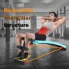 GYMAX Sit up Bench, Folding Adjustable Workout Bench for Ab Exercise, Curved Incline/Decline Slant Bench, Foldable Strength Training Weight Bench, Situps Abs Workout Equipment - Image 7