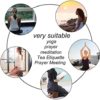MALTAY Foldable Meditation Bench, Ergonomic Wooden Comfortable Kneeling Stool, Improves Posture Prayer Kneeler Stool for Tea Ceremony, Yoga, Praying - Image 4