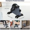 Mini Exercise Bike, AGM Under Desk Bike Pedal Exerciser Foot Cycle Arm & Leg Pedal Exerciser with LCD Screen Displays - Image 5