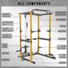MAJOR LUTIE Power Rack, 2023 New PLM05 1200lbs Power Cage, Multi-Function Squat Rack with Pulley System for Home Gym - Image 3