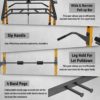 MAJOR LUTIE Power Rack, 2023 New PLM05 1200lbs Power Cage, Multi-Function Squat Rack with Pulley System for Home Gym - Image 4