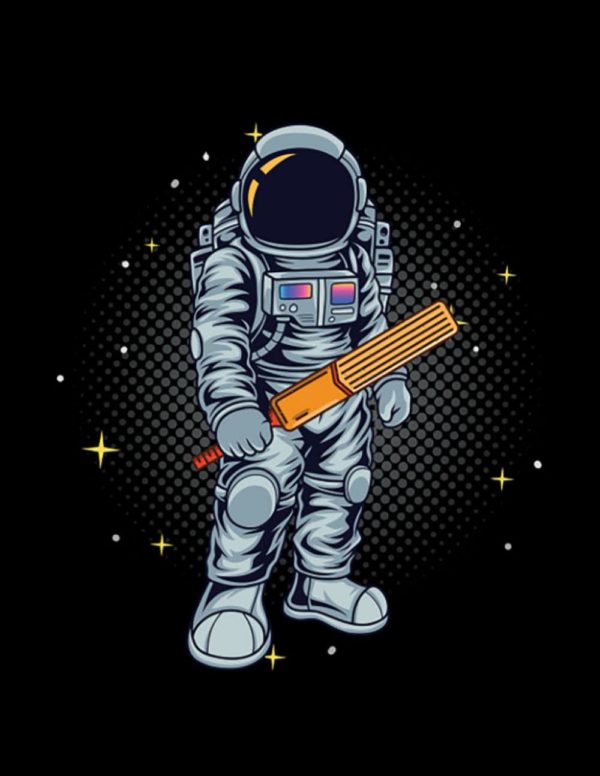 Aerial Silks Astronaut Cricket Player Cricketer Bat Ball Game Notebook: Collection Journal Subject 100 Lined pages 8.5x11 College Ruled Paper