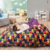 FoamTouch Crash Pad with Foam Blocks for Kids and Adults - Therapeutic Sensory Pad with Water Resistance Cover - 40"x40" - Image 2