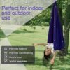 Sensory Swing for Kids Indoor & Outdoor Double Layer Therapy Cuddle Swing Hammock Chair with 360° Swivel Hanger Kit Adjustable Swing for Child and Adult with Aspergers Autism ADHD (Purple) - Image 6