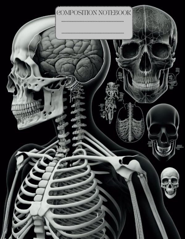 Vintage Human Anatomy Composition Notebook: The Perfect 120 Pages Extra Large 8.5 x 11 College-Ruled Human Anatomy Book: An Antique Illustration ... Children - A Great Supply and Gift for School