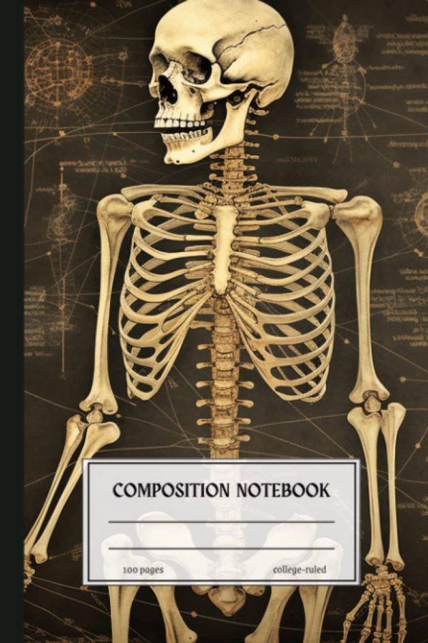 Composition Notebook College Ruled: Human Anatomy Themed Journal with Vintage Medical Illustration | 6x9 inches, 120 pages