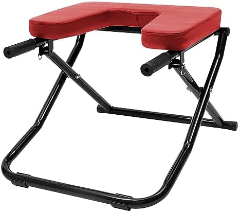 KarweuSu Yoga Headstand Bench, Yoga Inversion Chair, Headstand Trainer for Balance Training & Core Strengthening, Practice Shoulderstand and Strength Training for Home Workout, Fitness and Gym