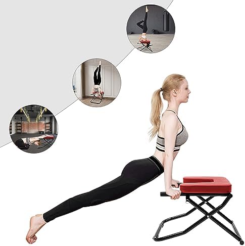 KarweuSu Yoga Headstand Bench, Yoga Inversion Chair, Headstand Trainer for Balance Training & Core Strengthening, Practice Shoulderstand and Strength Training for Home Workout, Fitness and Gym - Image 8