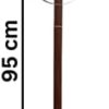 37.4'' Canes and Walking Sticks in Natural Wood with a Brass Handle - Elegant Walking Cane ECTORIA - Image 3