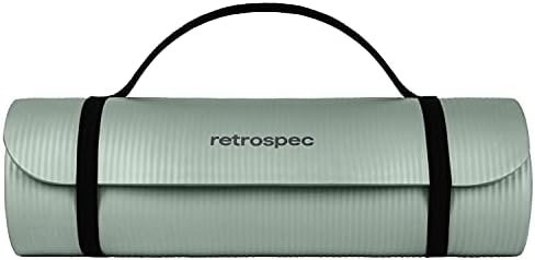 Retrospec Solana Yoga Mat 1" Thick w/Nylon Strap for Men & Women - Non Slip Exercise Mat for Home Yoga, Pilates, Stretching, Floor & Fitness Workouts - Image 3