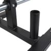 CFF Olympic 2 Bar & Bumper Plate Tree for Weights - 1000 lb. Capacity Mobile Weight Storage Rack w/Wheels. Perfect for Any Commercial Gym, Fitness Training Center, or Home Gym - Image 4