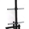 CFF Olympic 2 Bar & Bumper Plate Tree for Weights - 1000 lb. Capacity Mobile Weight Storage Rack w/Wheels. Perfect for Any Commercial Gym, Fitness Training Center, or Home Gym - Image 8