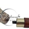 37.4'' Canes and Walking Sticks in Natural Wood with a Brass Handle - Elegant Walking Cane ECTORIA - Image 6