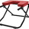 SEANESZTI Yoga Inversion Bench, Foldable Yoga Headstand Bench with PU Pads Headstand Prop Upside Down Chair for Balance Training Core Strength Building Backbends Yoga Asana Practice Chair, Red - Image 4