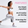 Creatine for Women - Booty Builder - creatina - creatine for women booty gain - booty building creatine - creatine supplements - micronized creatine monohydrate - unflavored - creatine powder - Image 5